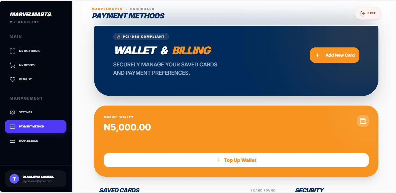 Customer Payment Methods