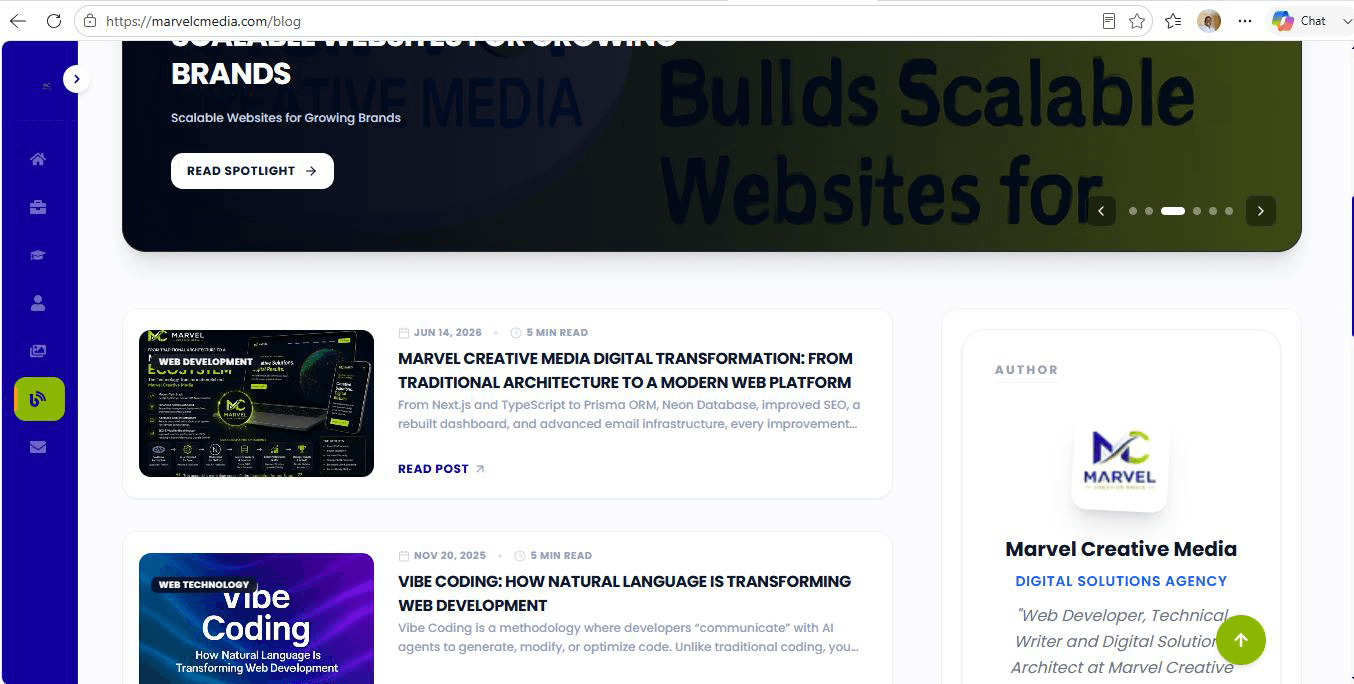 Bloglist page